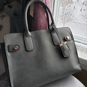a new day Atwood East West Satchel Gray